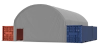 8x24 single small entrance