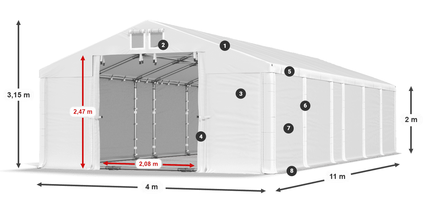 MFR 620 PVC legend 2m