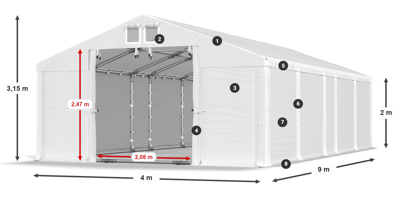 MFR 620 PVC legend 2m