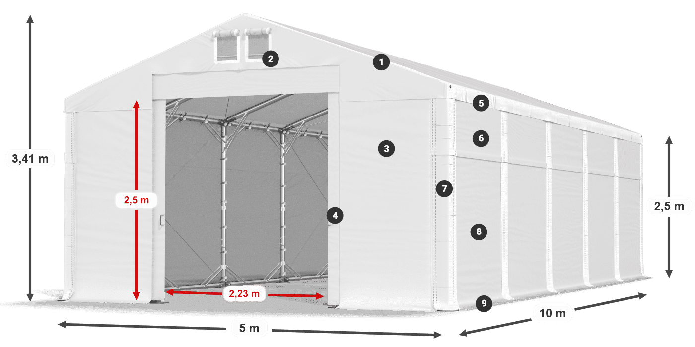 MFR 620 PVC legend 2.5m