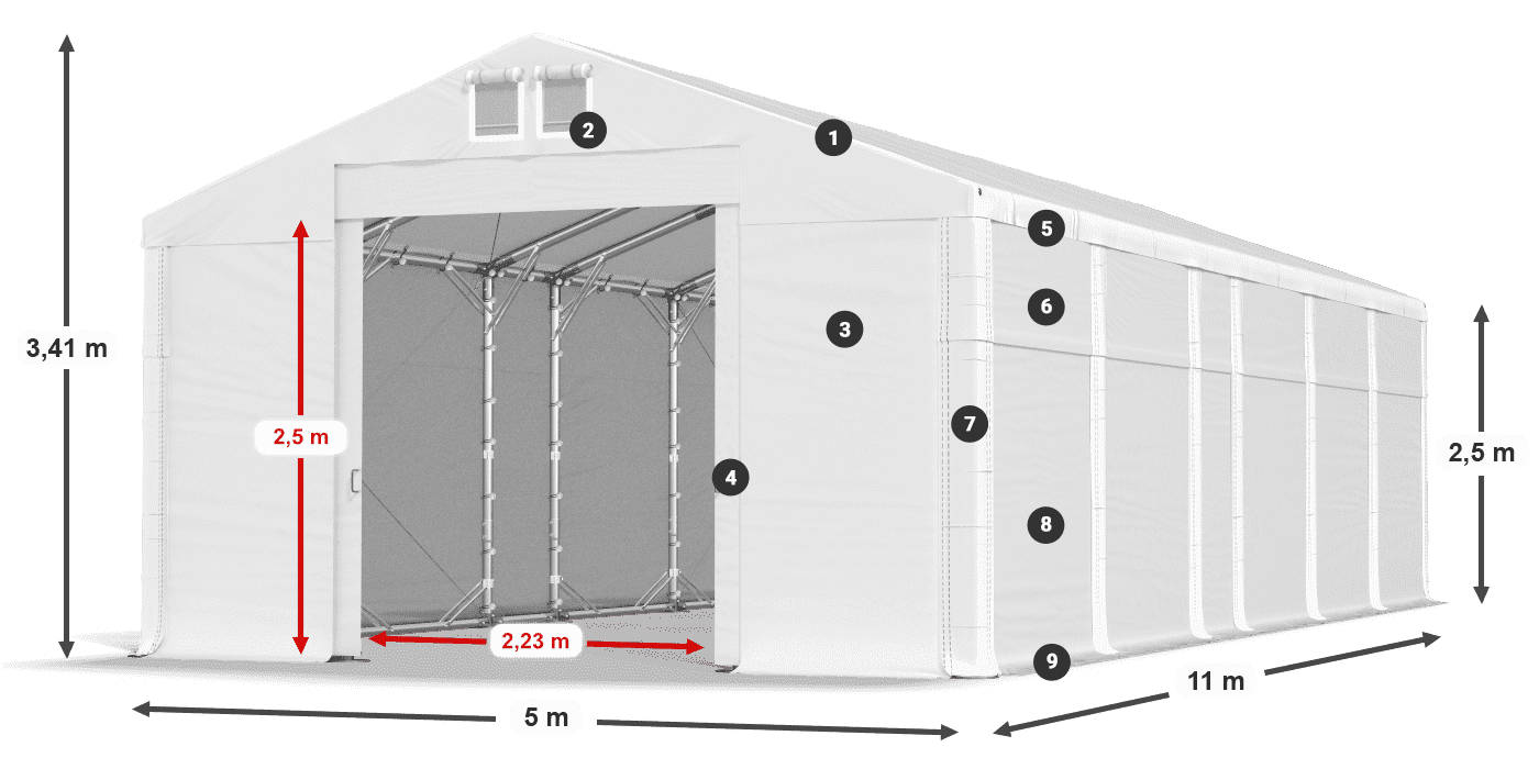 MFR 620 PVC legend 2.5m