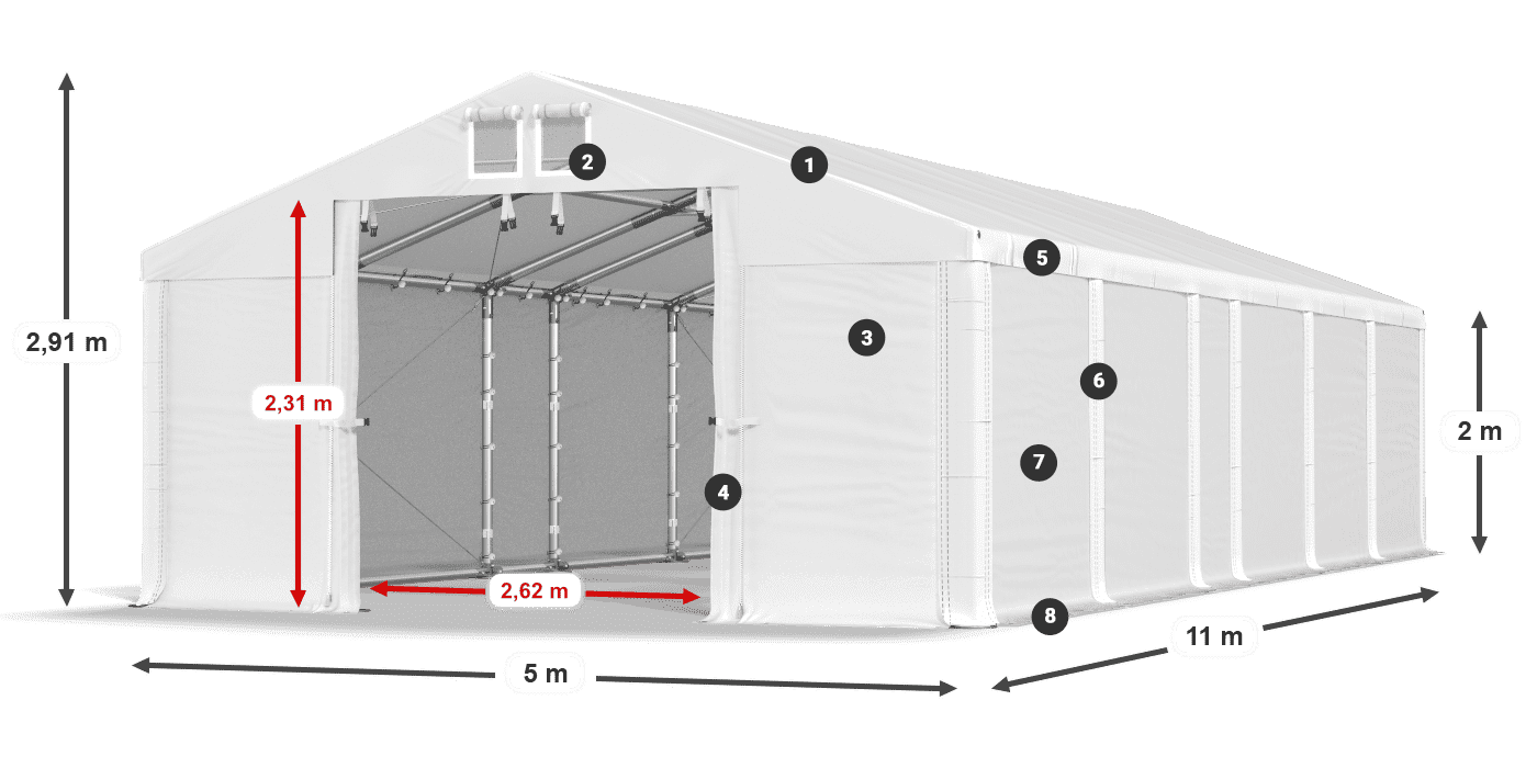 MFR 620 PVC legend 2m