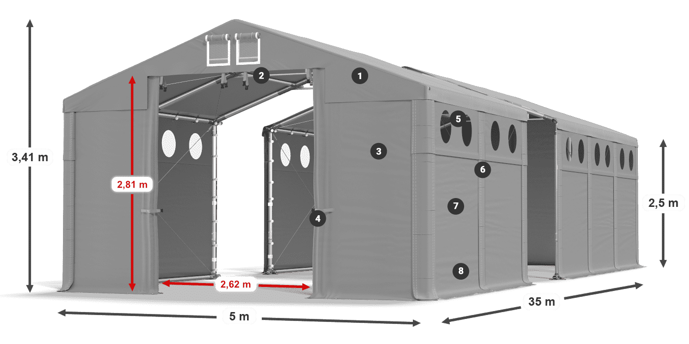 MFRO 620 PVC legend 2,5m