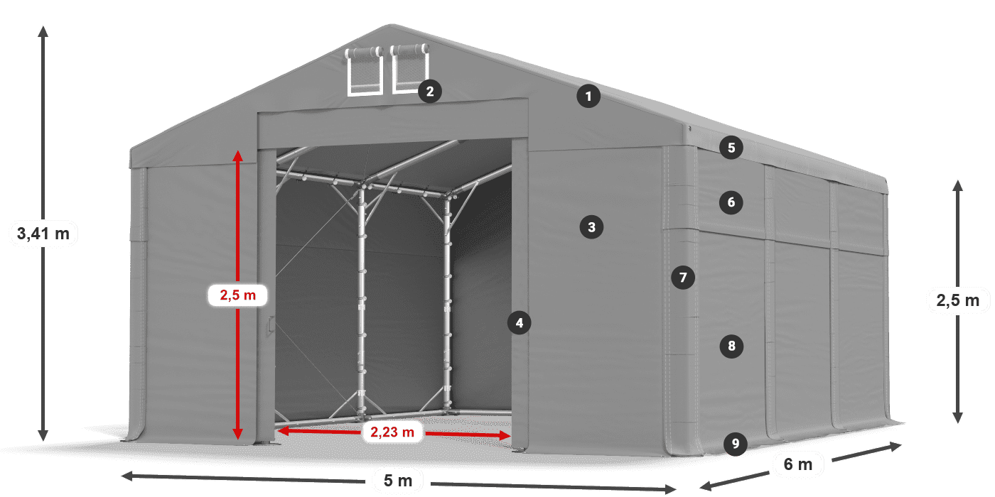 MFR 620 PVC legend 2.5m