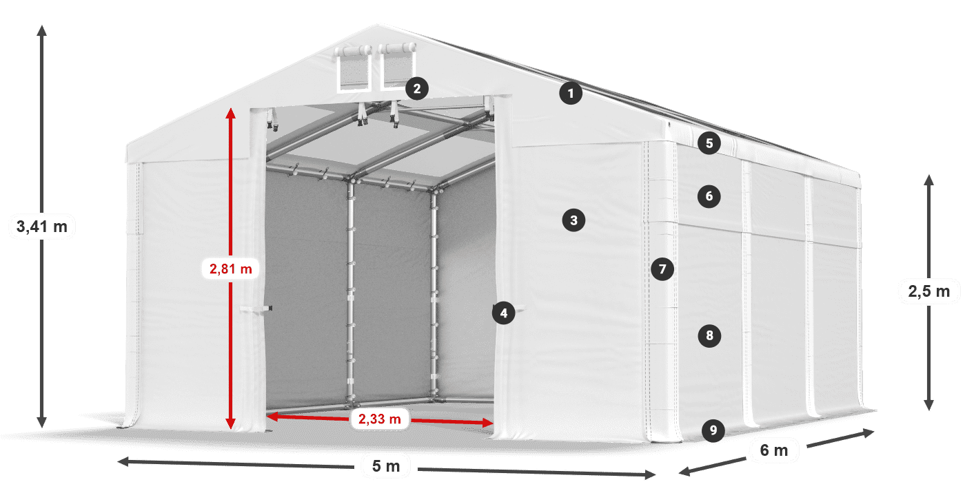 MMST 580 PVC legend 2.5m