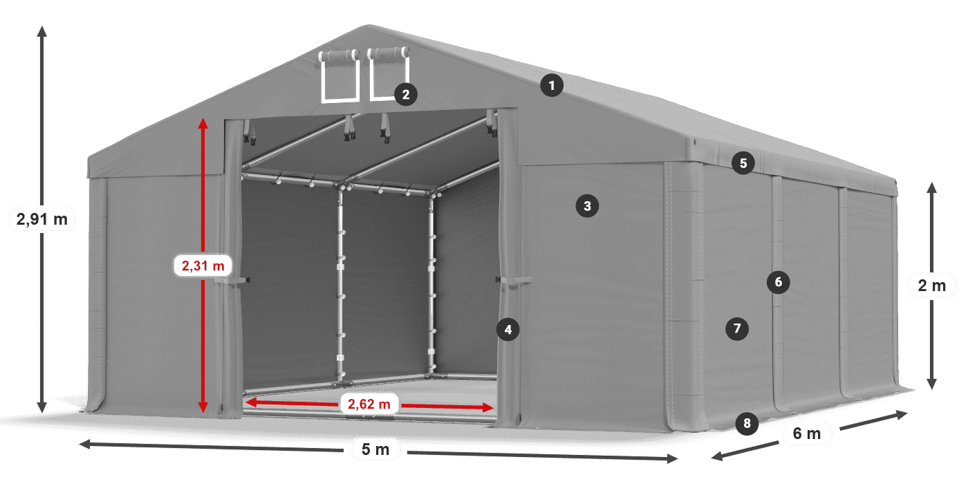 MFR 620 PVC legend 2m