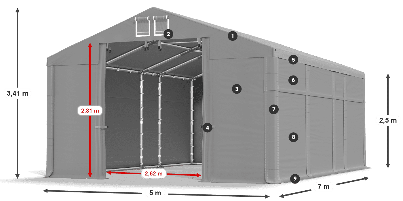 MFR 620 PVC legend 2.5m