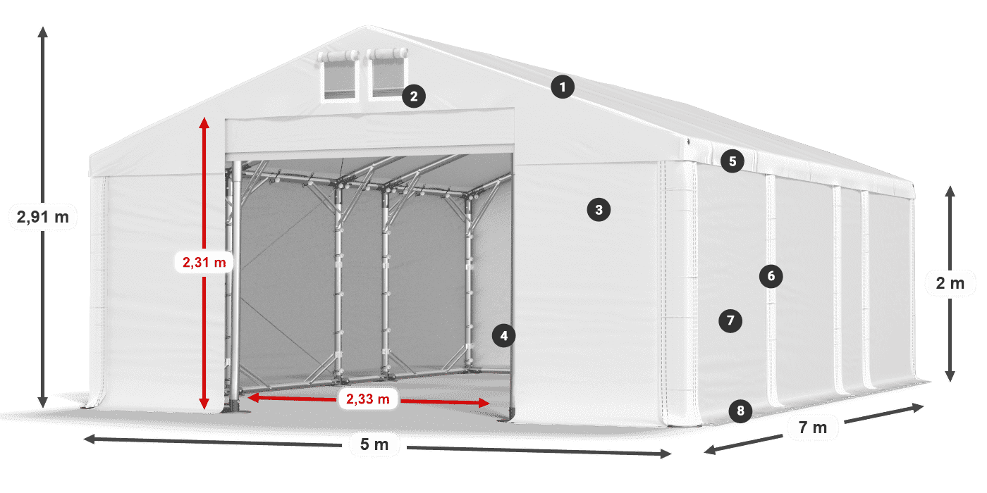 MFR 620 PVC legend 2m