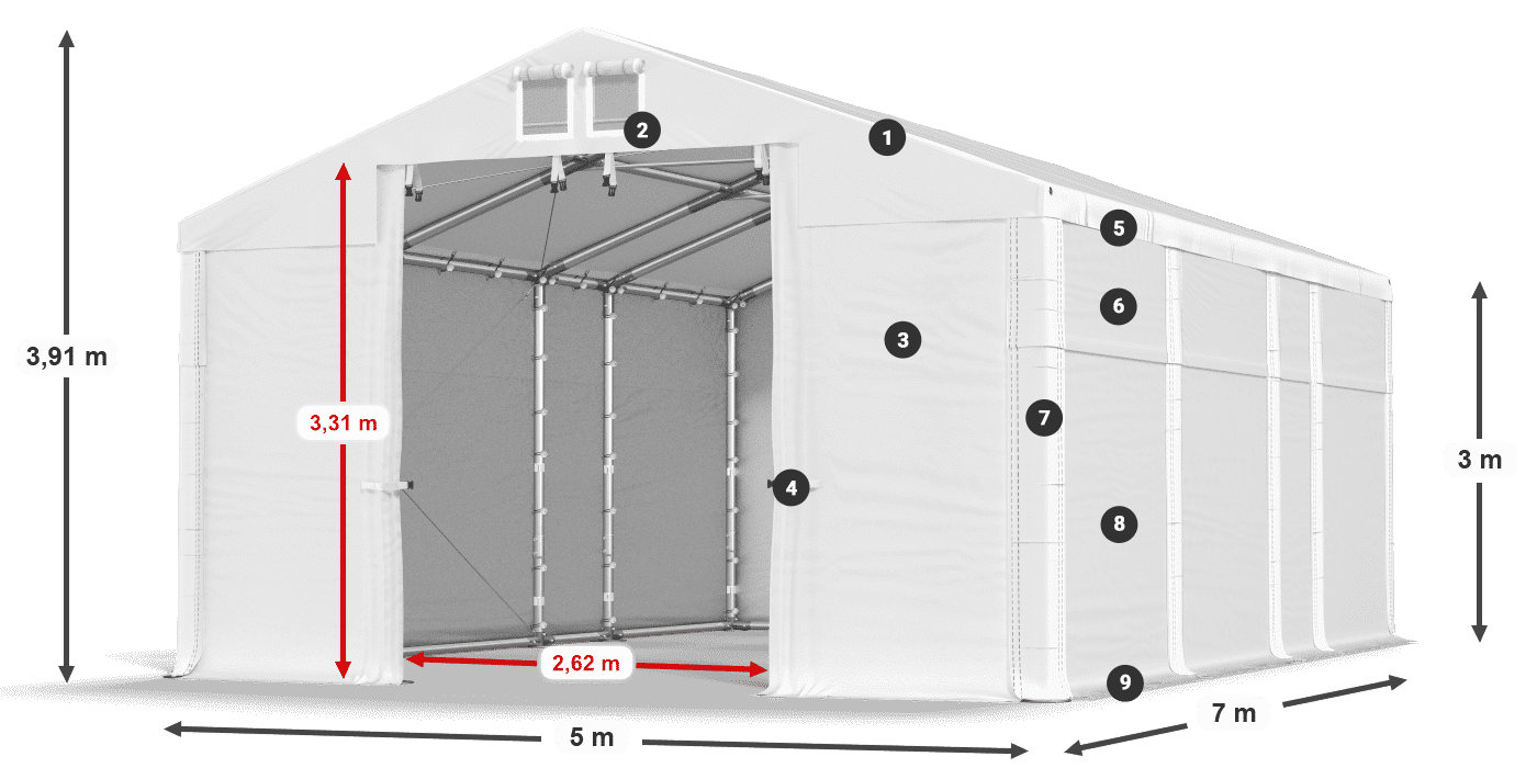 MFR 620 PVC legend 3m