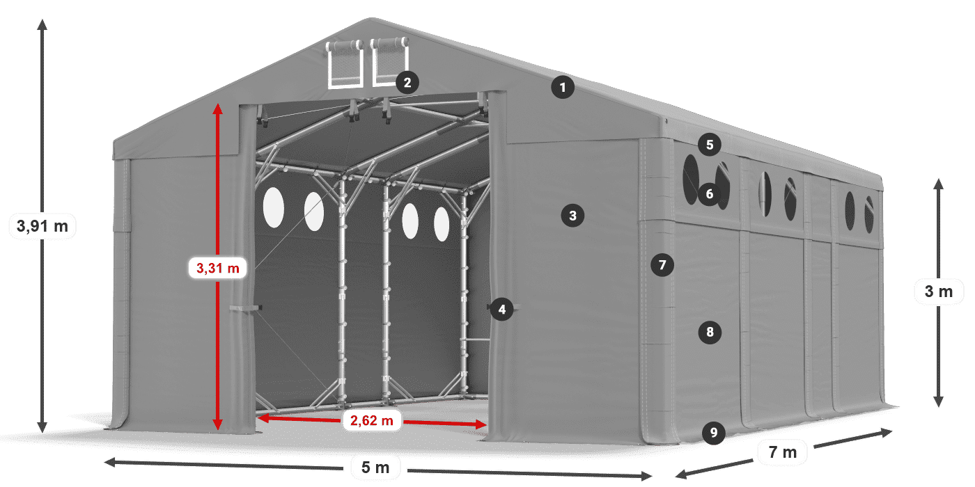 MMSO 580 PVC legend 3m