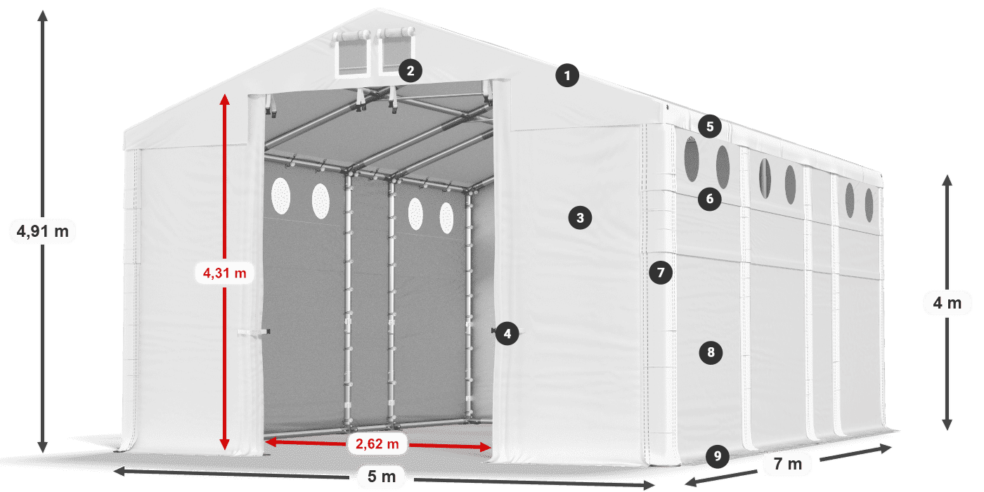 MFRO 620 PVC legend 4m