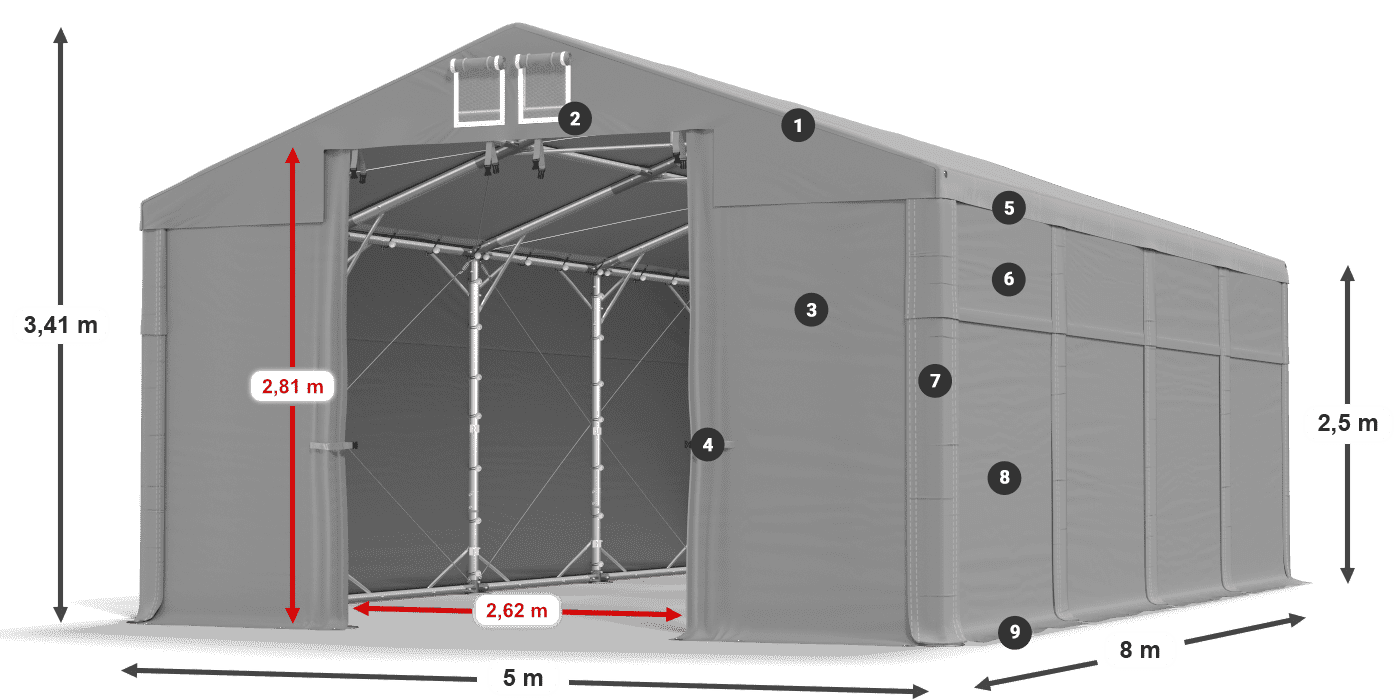 HFRM 750 PVC legend 2.5m