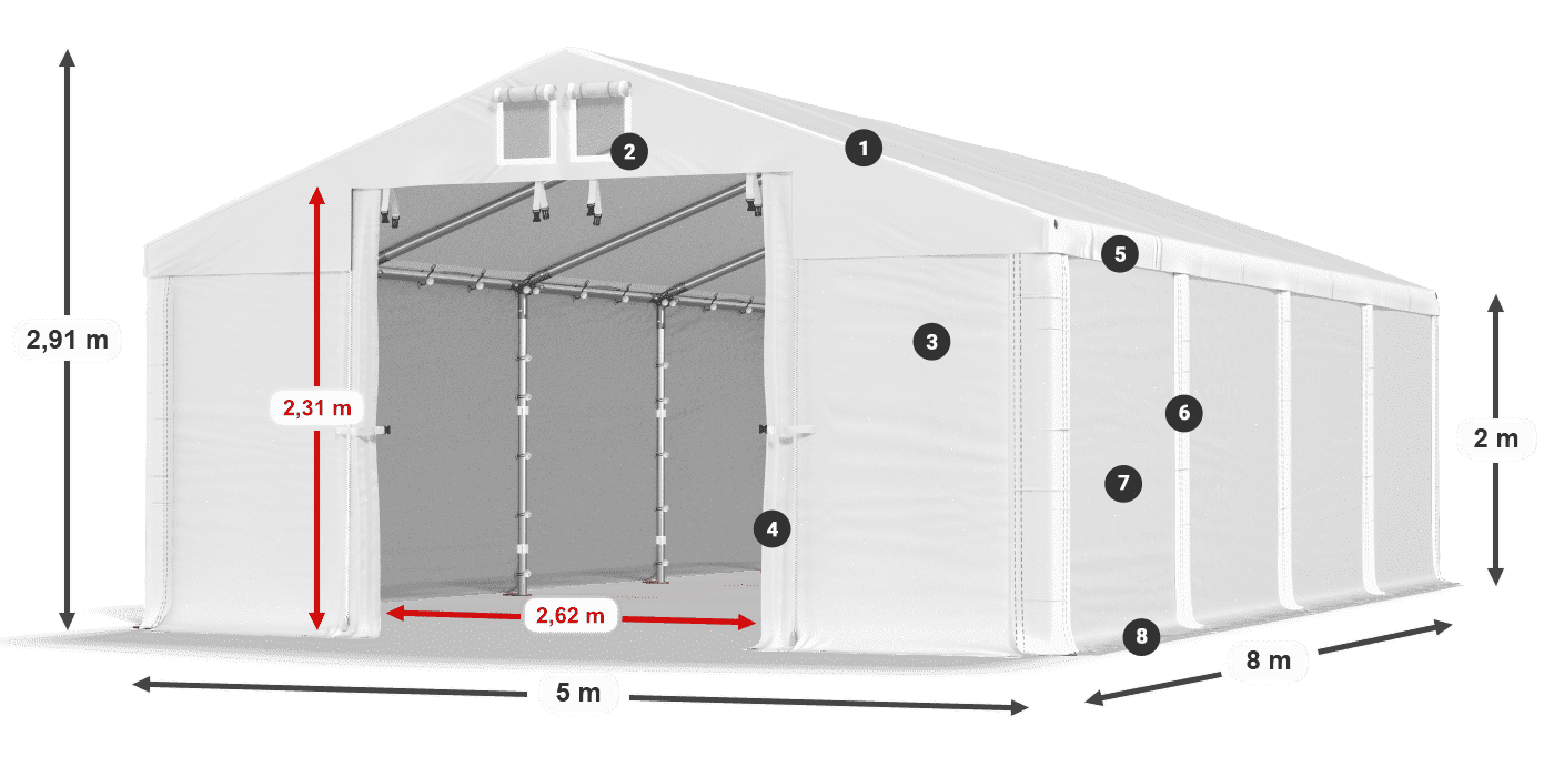 MFR 620 PVC legend 2m