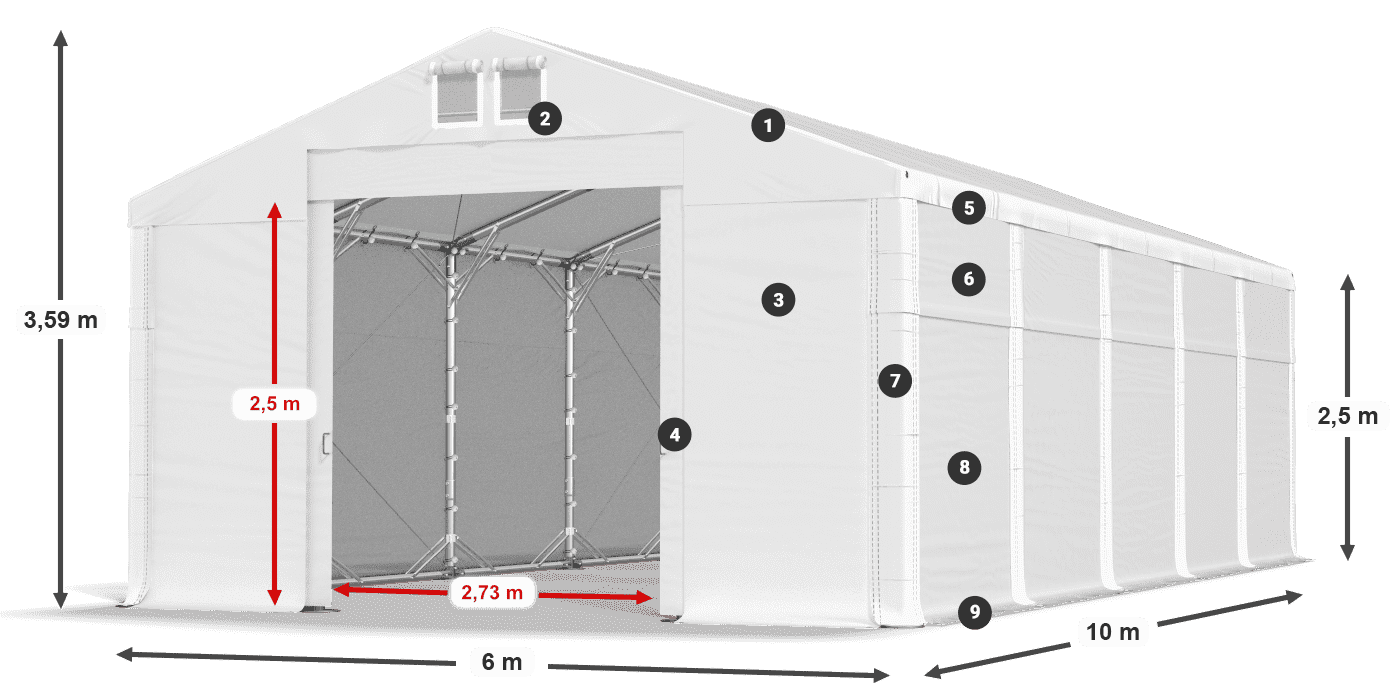 MFR 620 PVC legend 2.5m