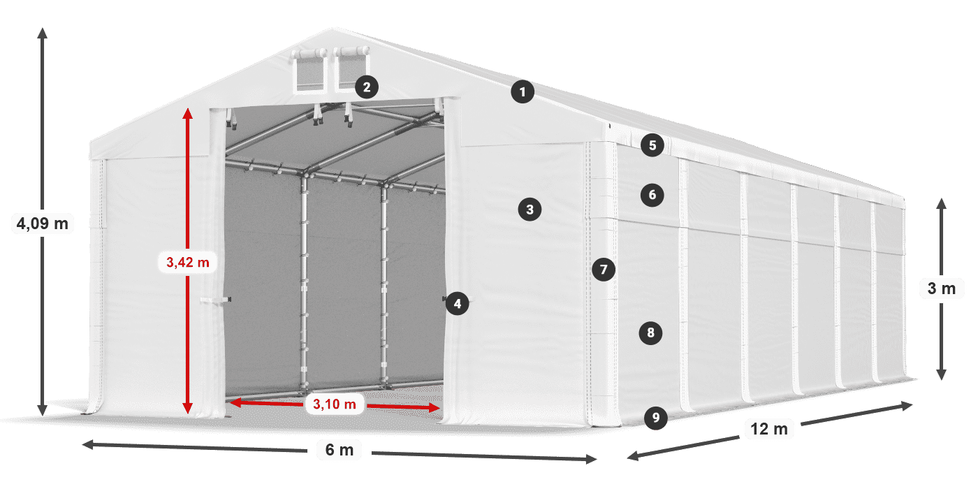 MFR 620 PVC legend 3m