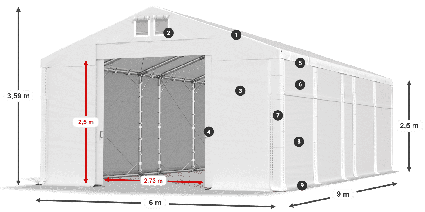 MFR 620 PVC legend 2.5m