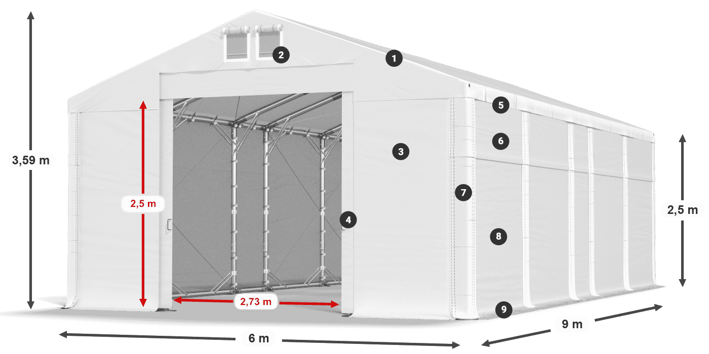 MFR 620 PVC legend 2.5m