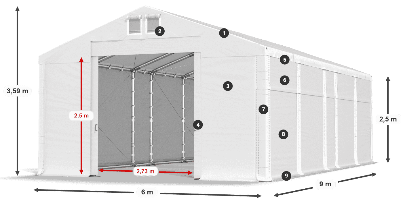 MFR 620 PVC legend 2.5m