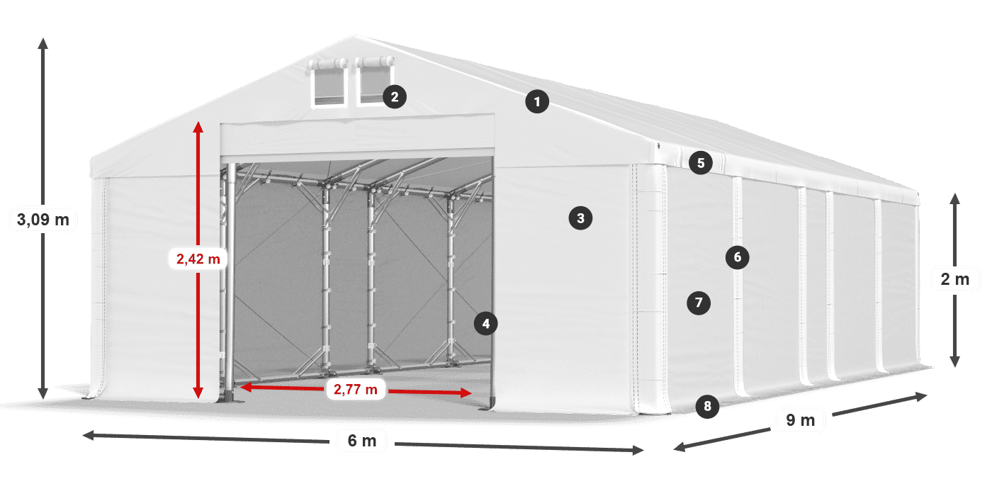 MFR 620 PVC legend 2m