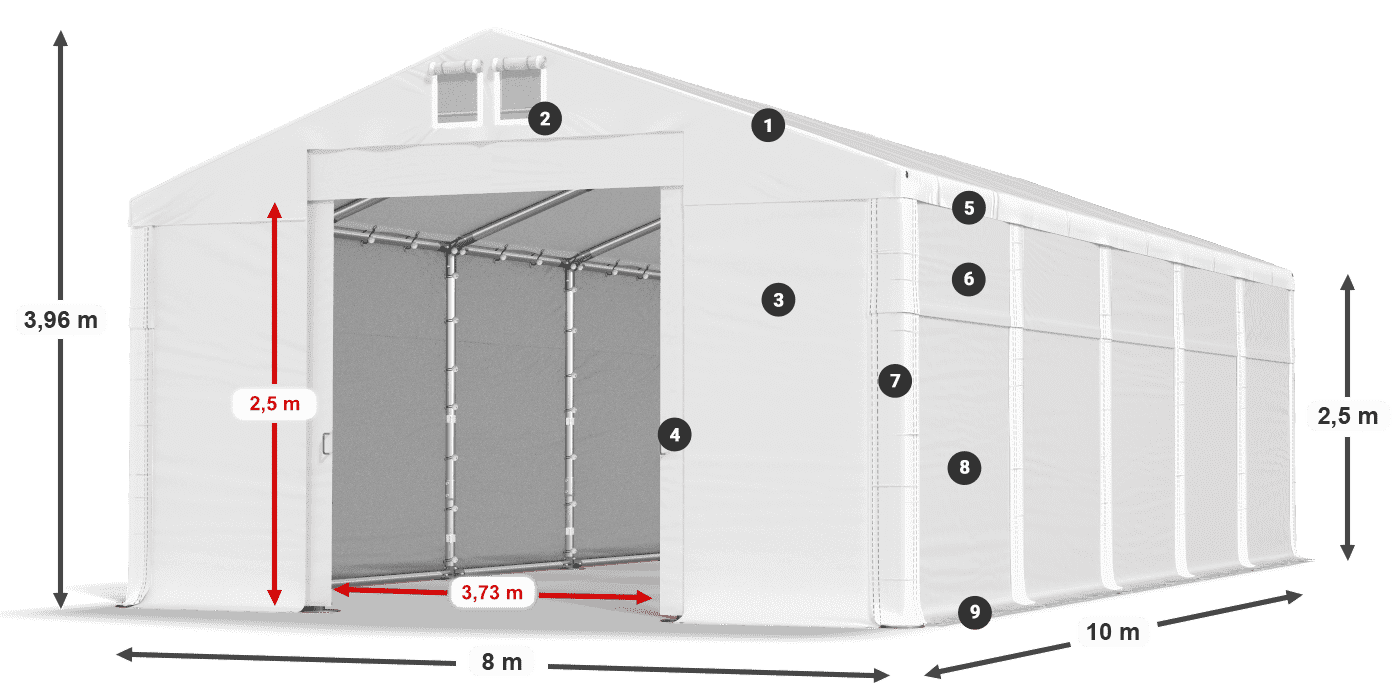 MFR 620 PVC legend 2.5m