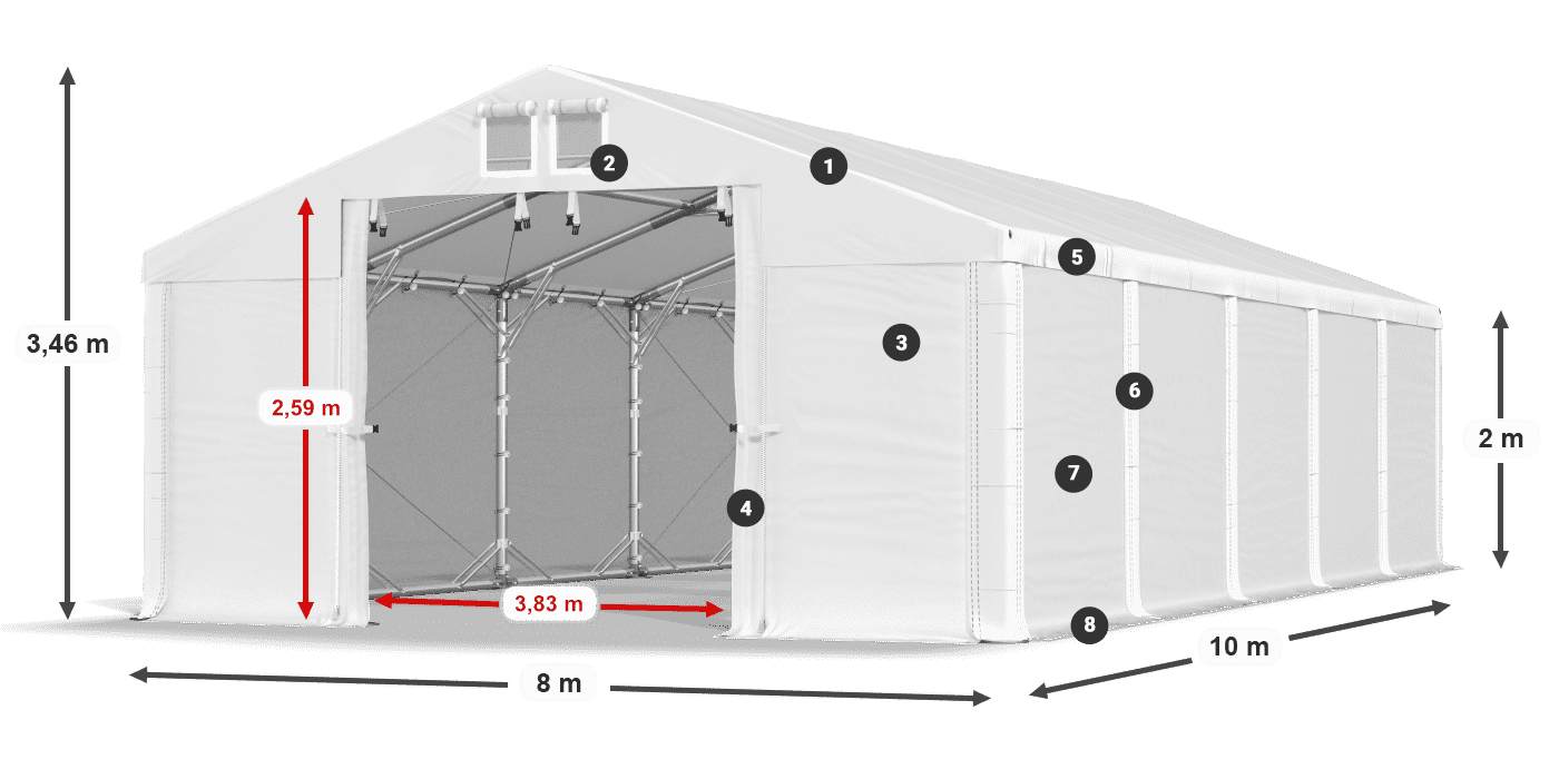 MFR 620 PVC legend 2m