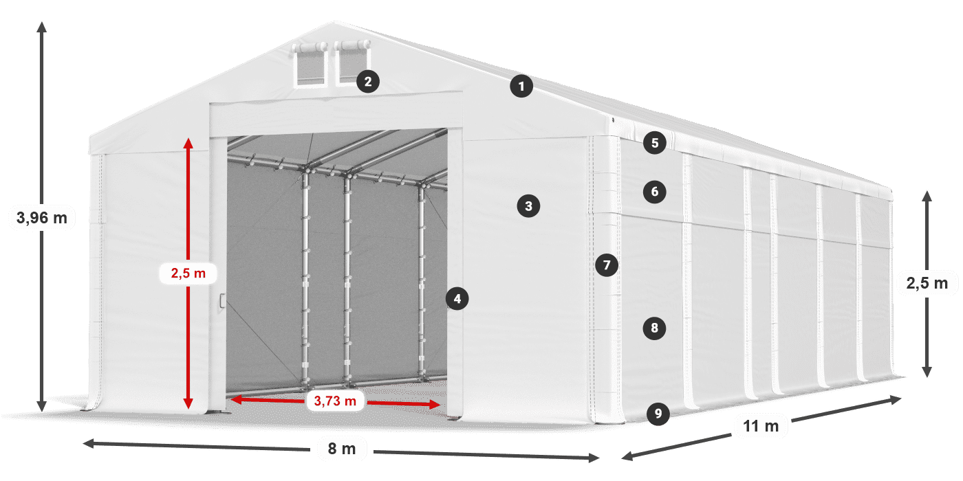 MFR 620 PVC legend 2.5m