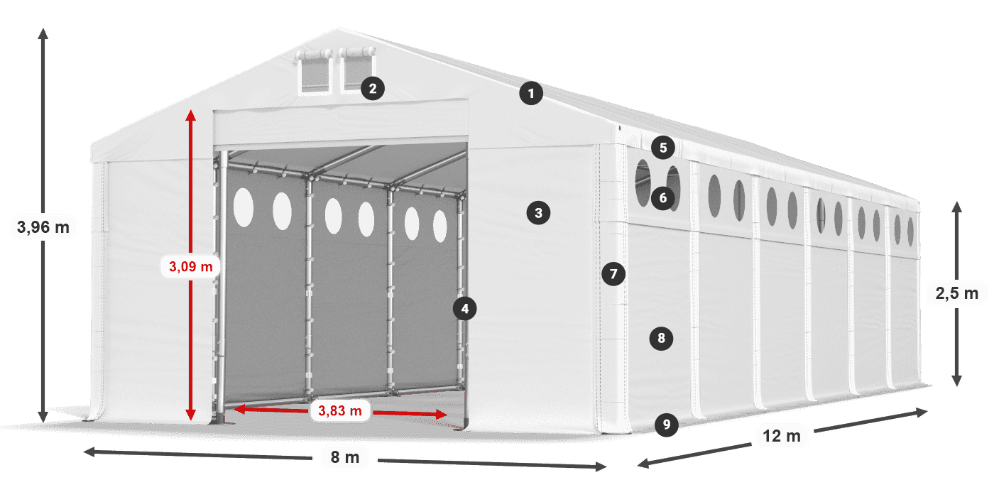 MMSO 580 PVC legend 2.5m
