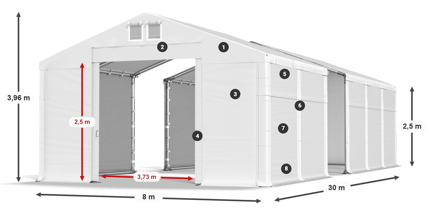 MFR 620 PVC legend 2,5m