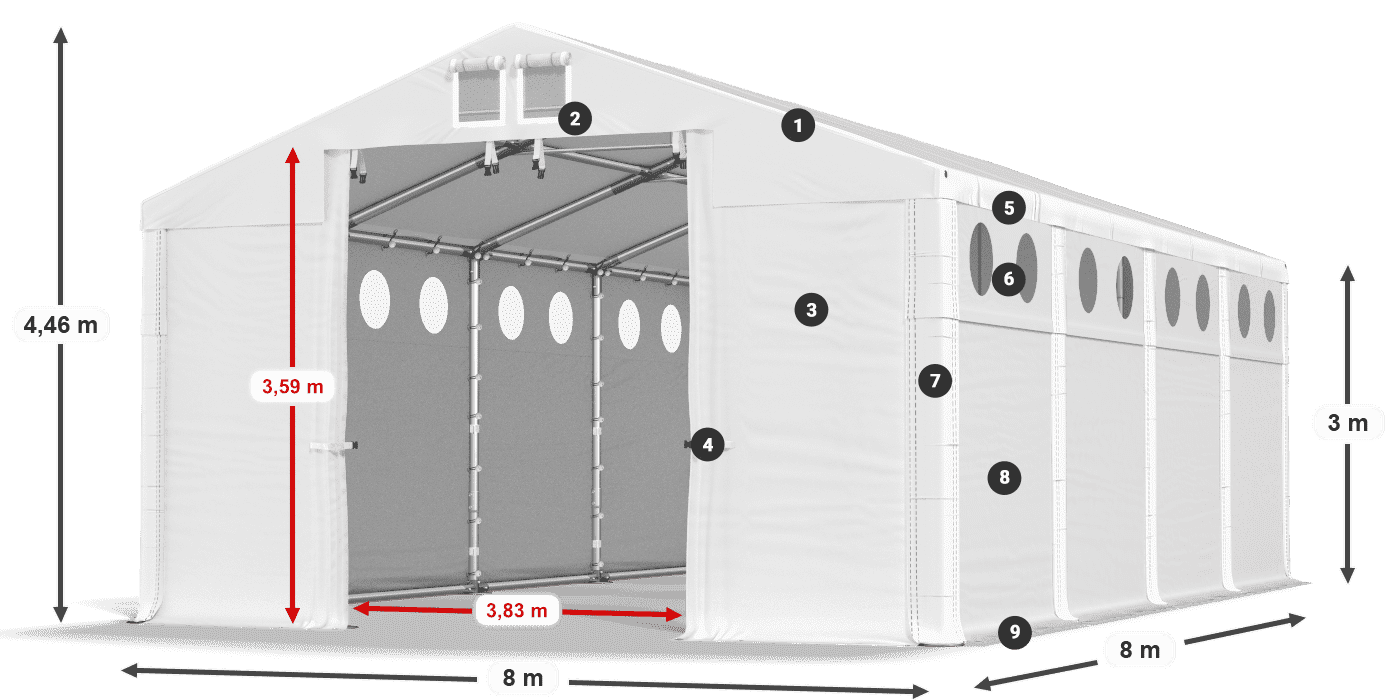 MFRO 620 PVC legend 3m