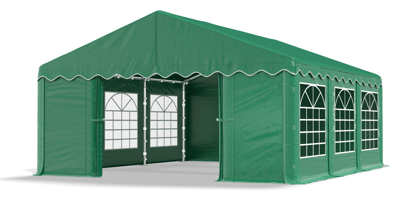 Open entrance tent