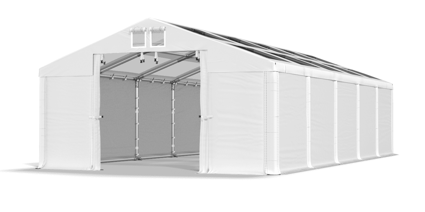 Open entrance tent
