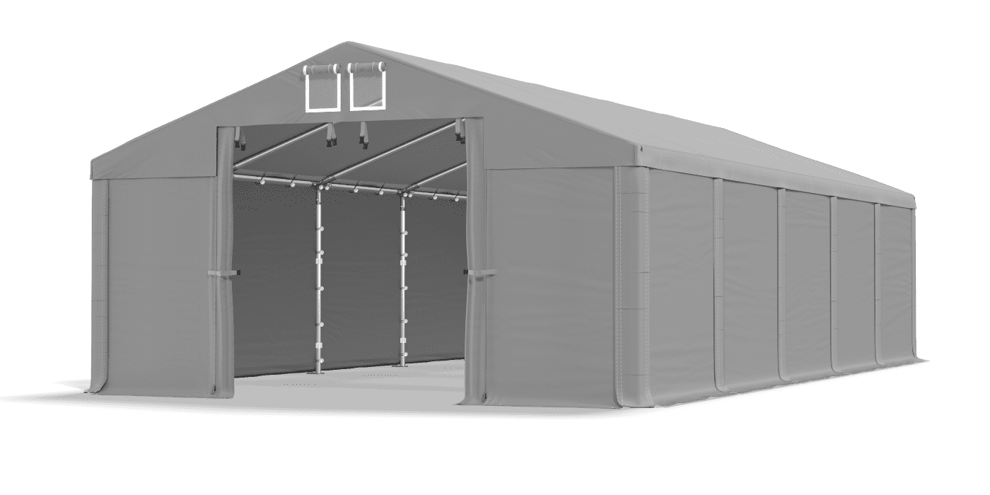 Open entrance tent