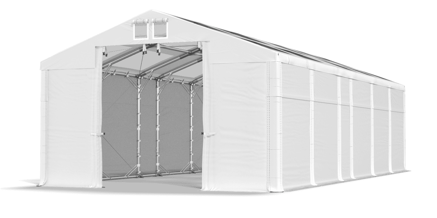 Open entrance tent