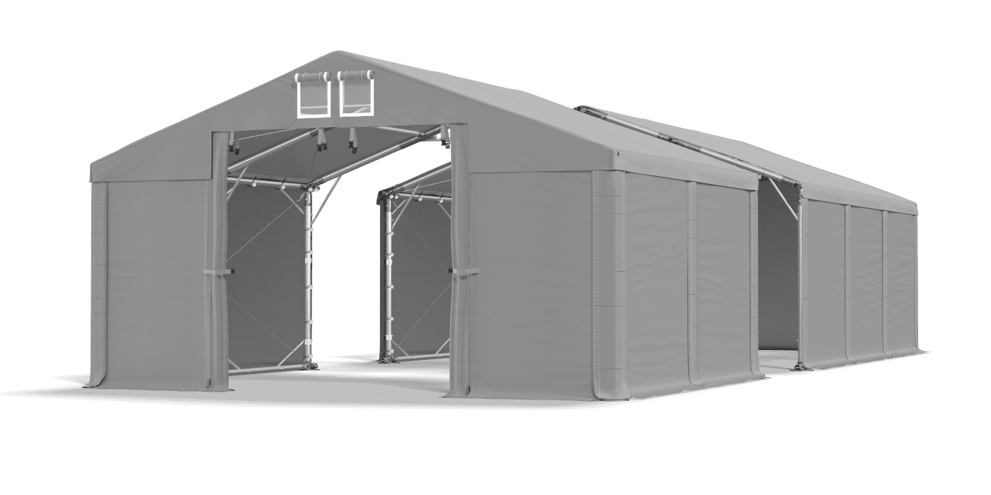 Open entrance tent