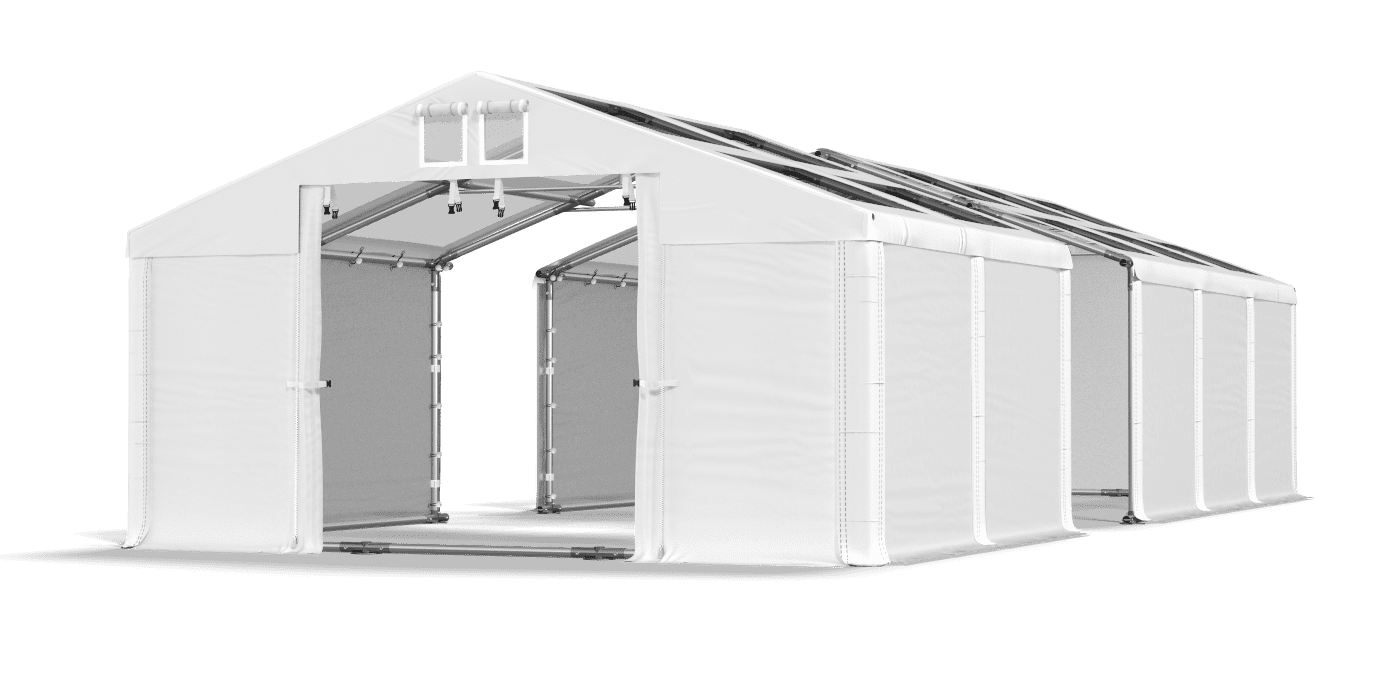 Open entrance tent