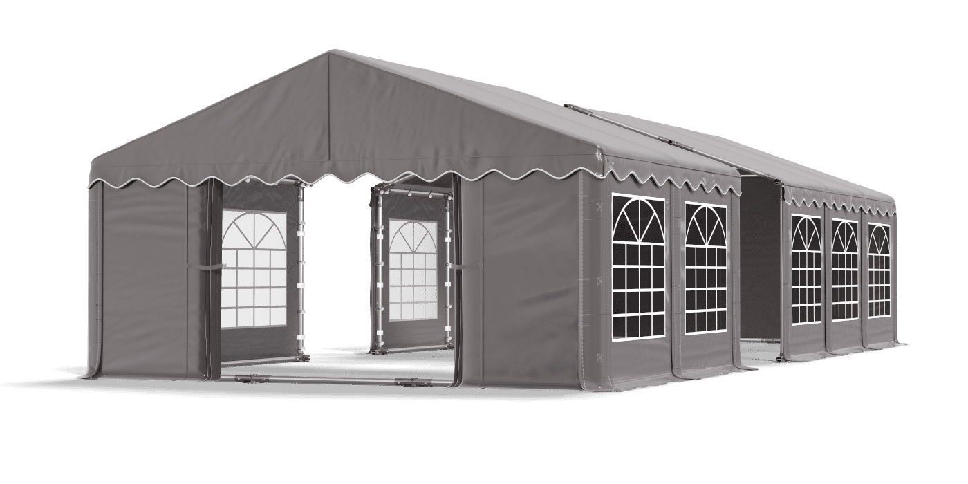 Open entrance tent