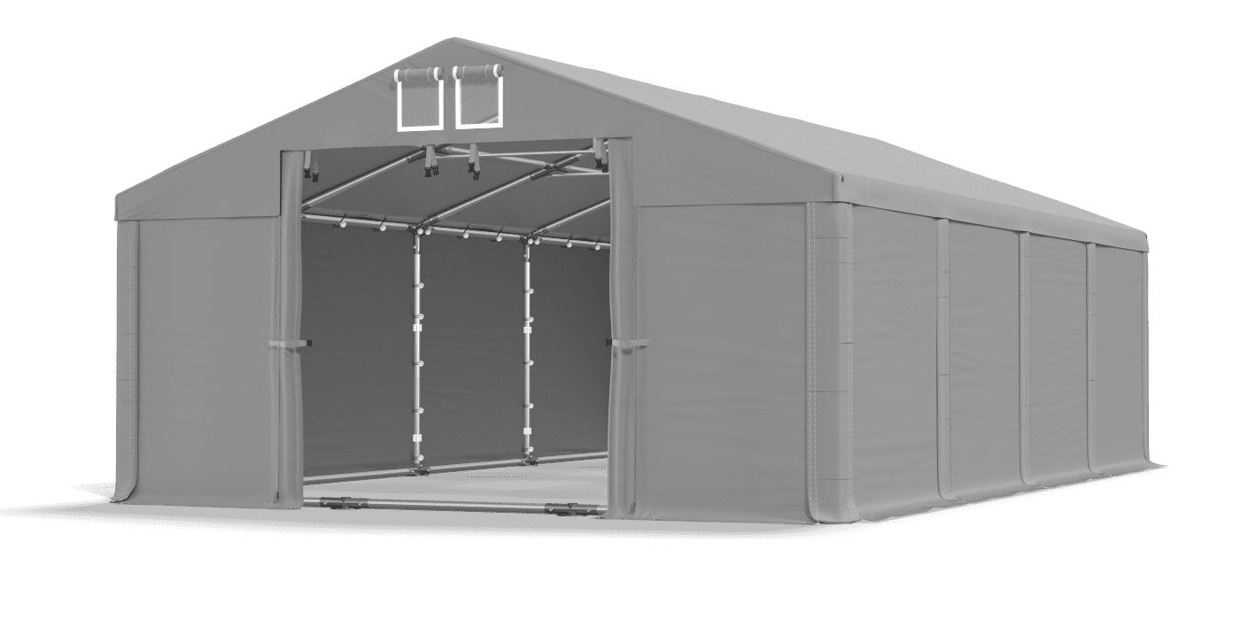 Open entrance tent