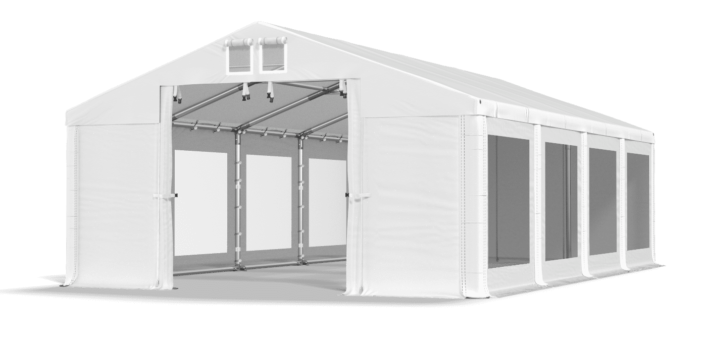 Open entrance tent