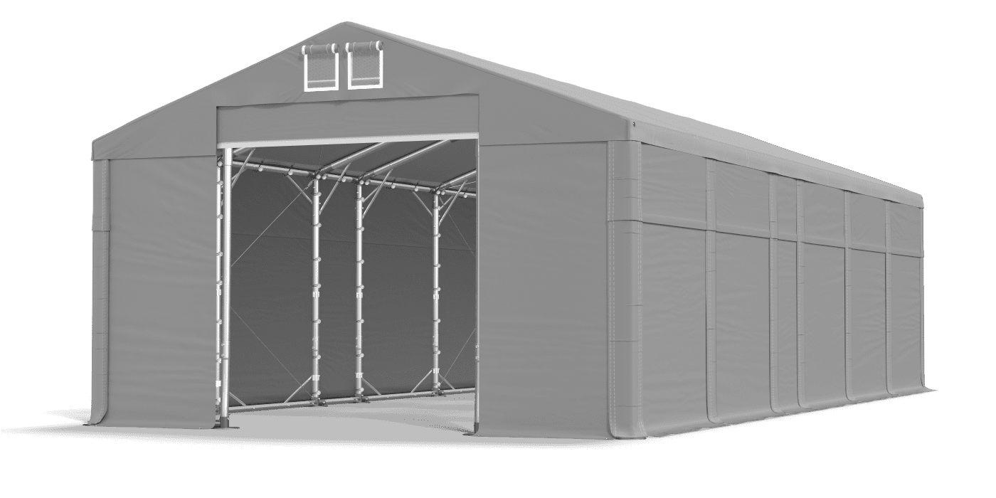 Open entrance tent