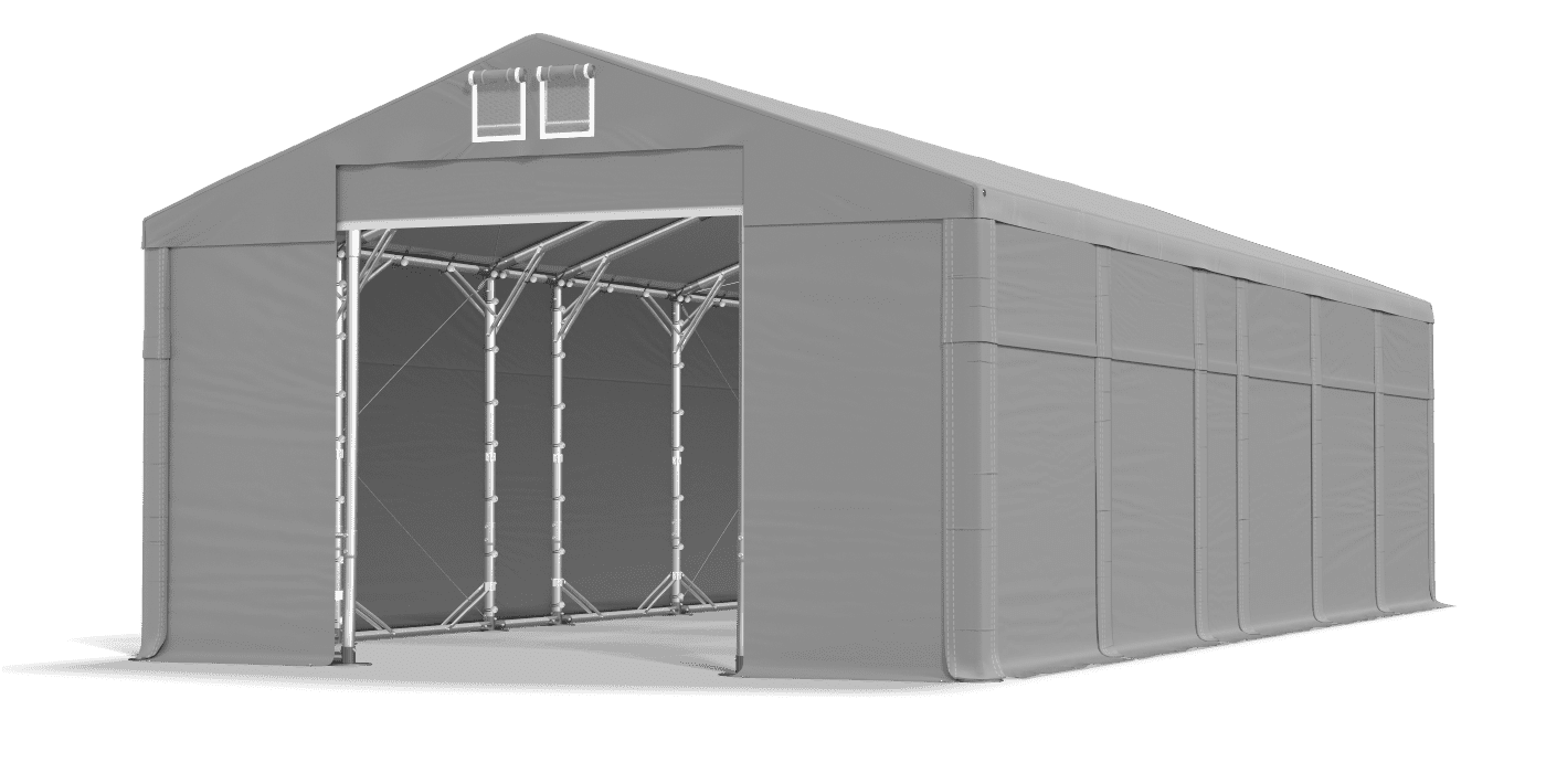 Open entrance tent