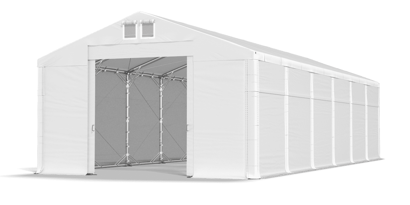 Open entrance tent