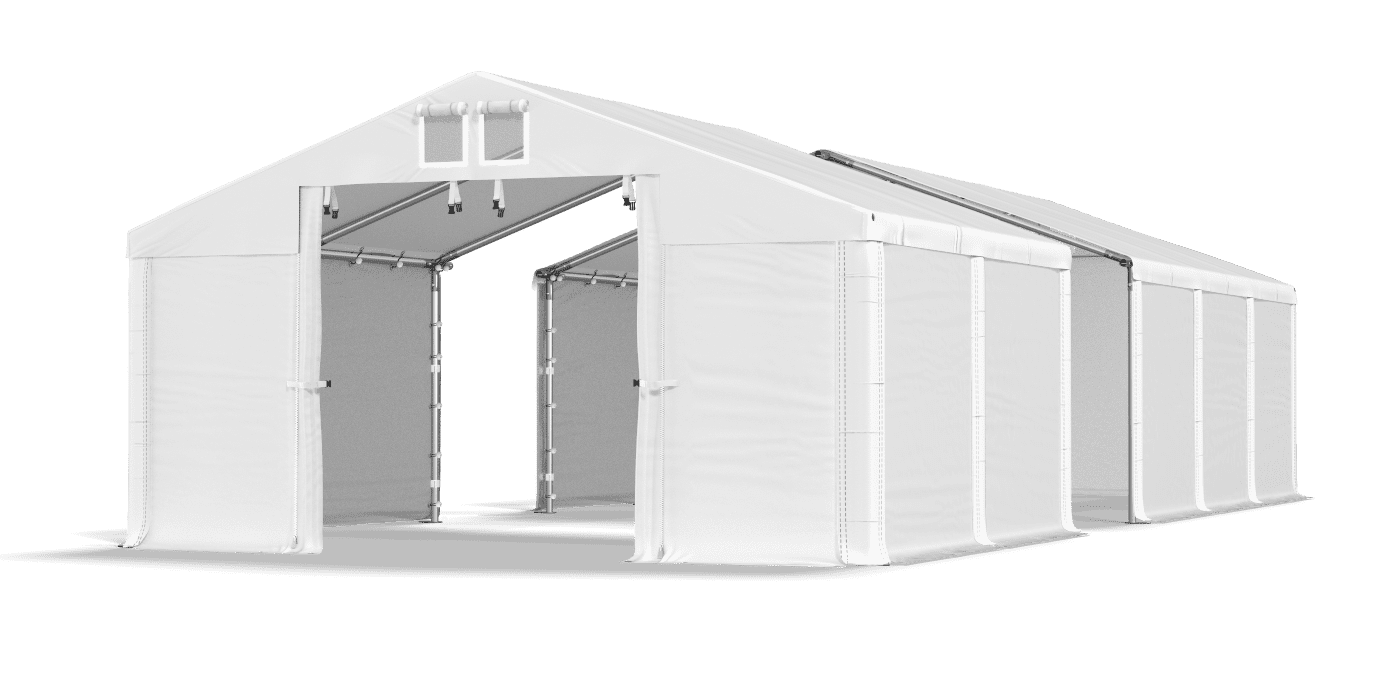 Open entrance tent