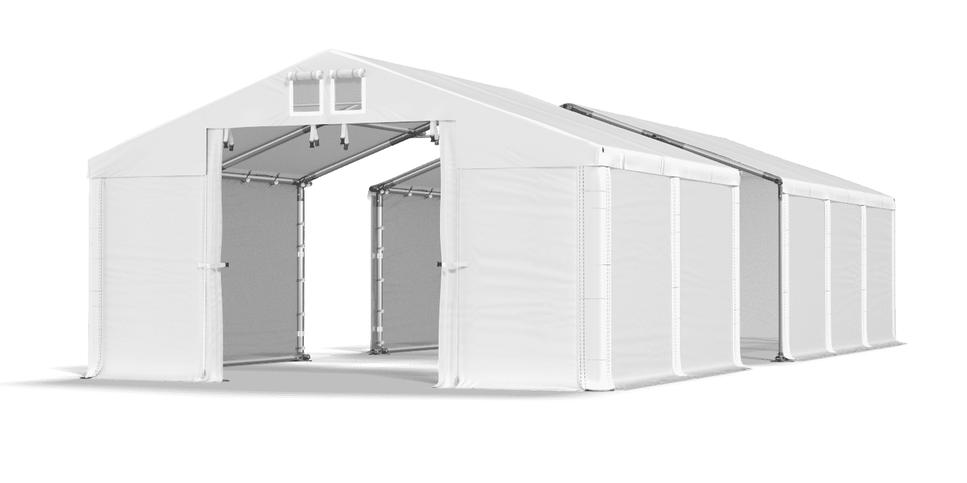 Open entrance tent