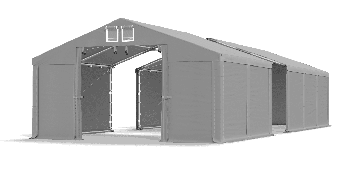 Open entrance tent