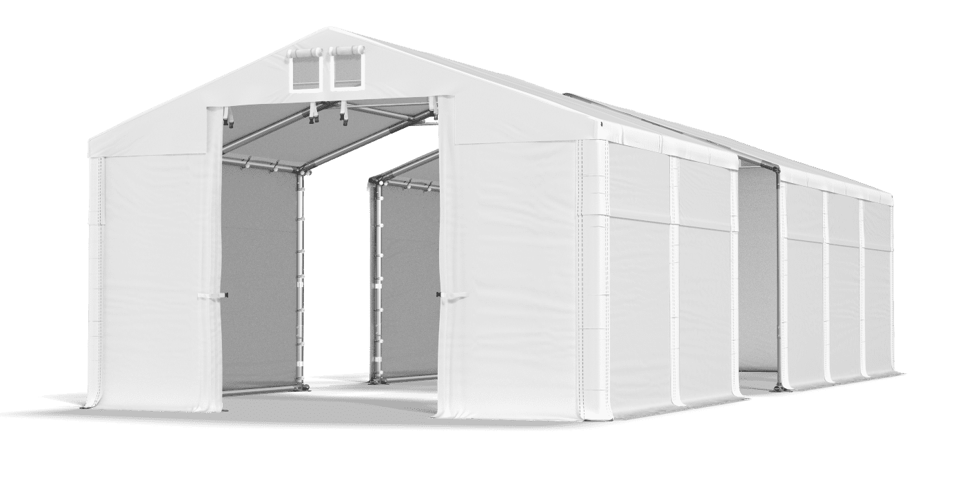 Open entrance tent