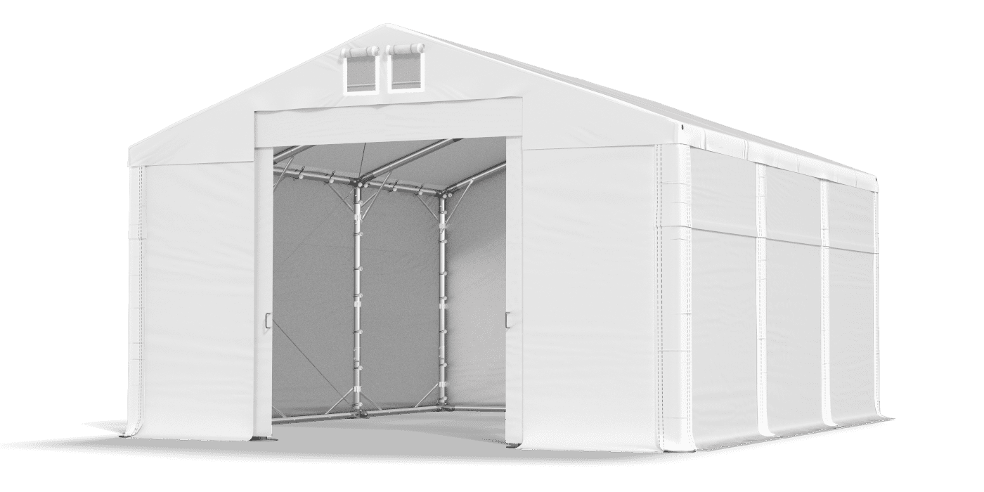 Open entrance tent