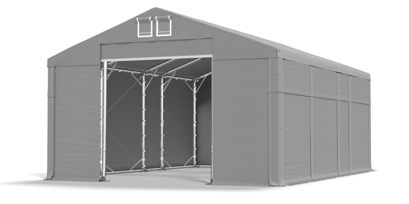 Open entrance tent