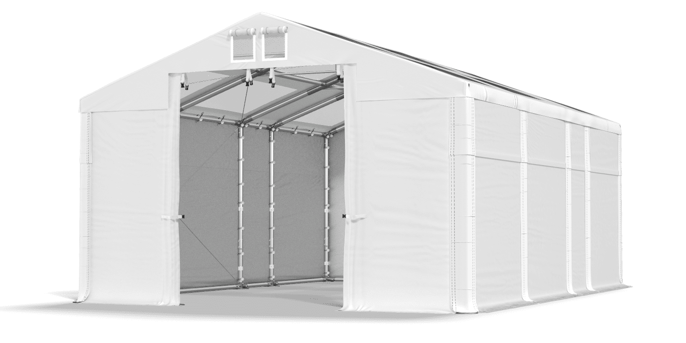 Open entrance tent