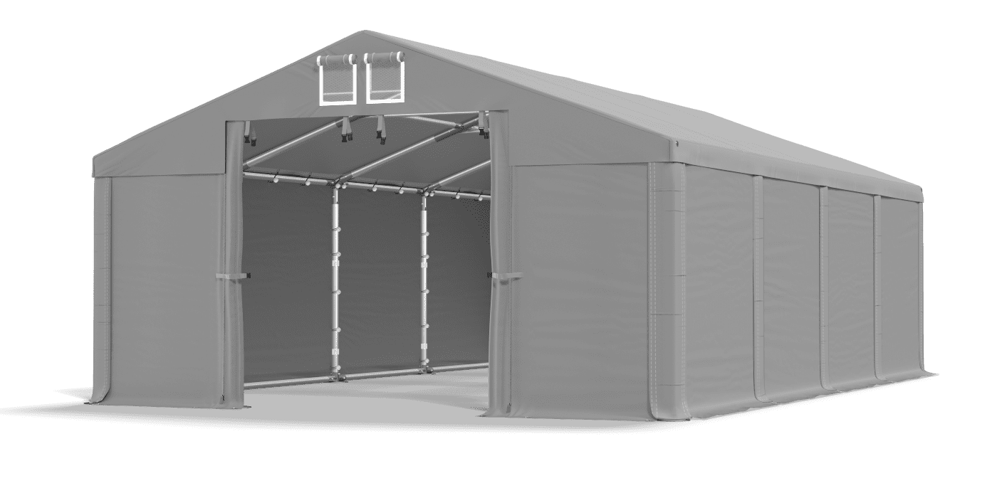 Open entrance tent