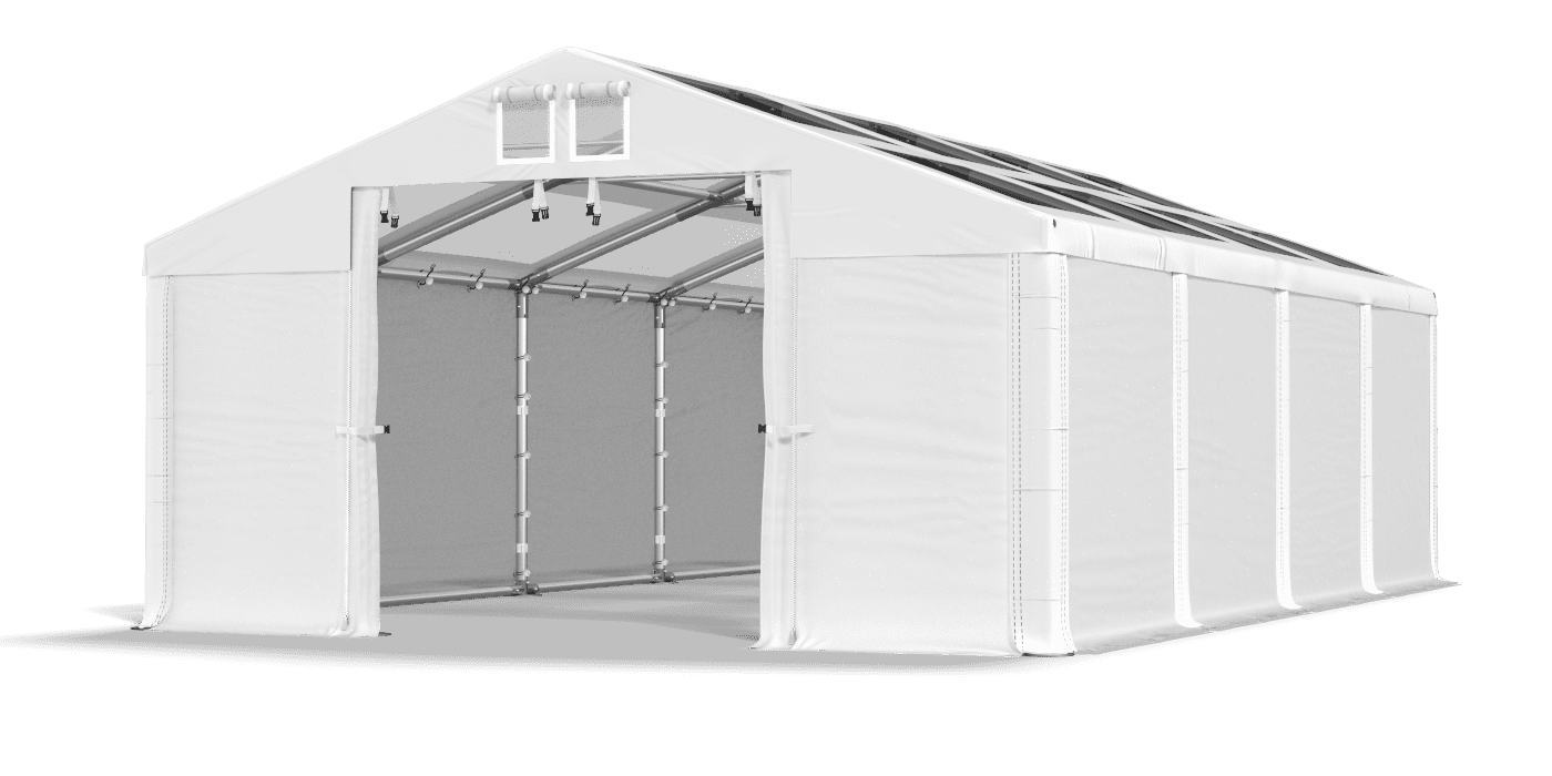 Open entrance tent